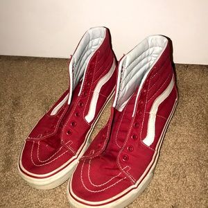 Red Vans (read description)
